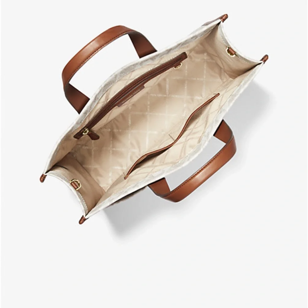 MK Gigi Signature Logo Canvas Tote Bag - Picture 3 of 7